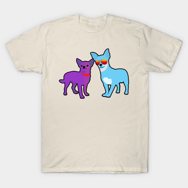 Two Chihuahuas T-Shirt by momomoma